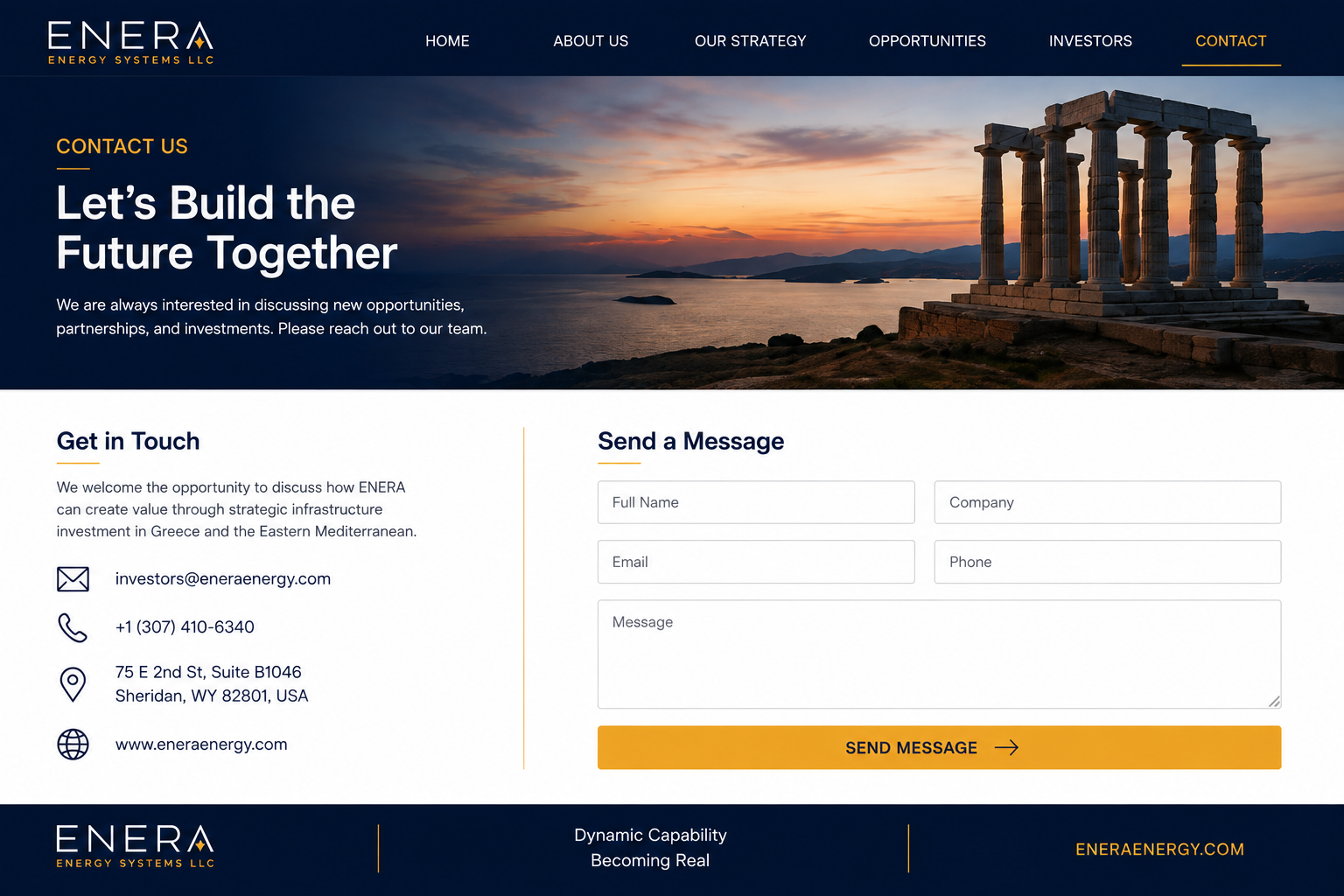 Let’s Build the Future Together — ENERA Energy Systems LLC