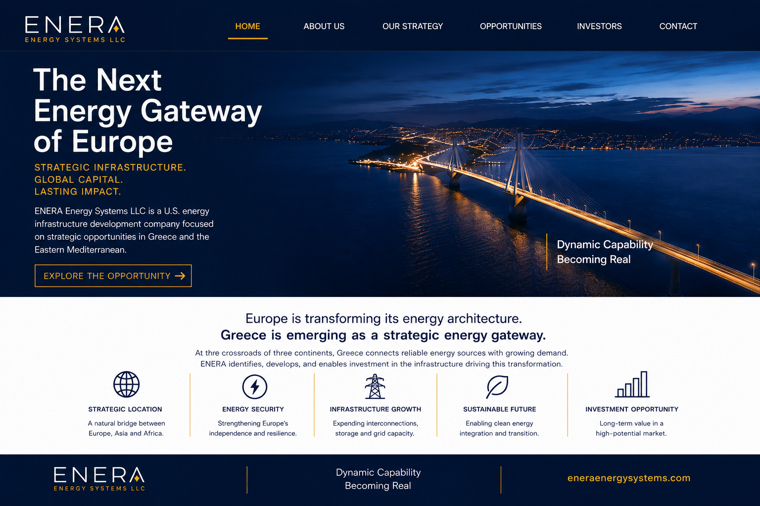 The Next Energy Gateway of Europe — ENERA Energy Systems LLC