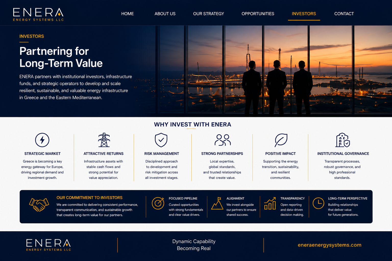 Partnering for Long-Term Value — ENERA Energy Systems LLC