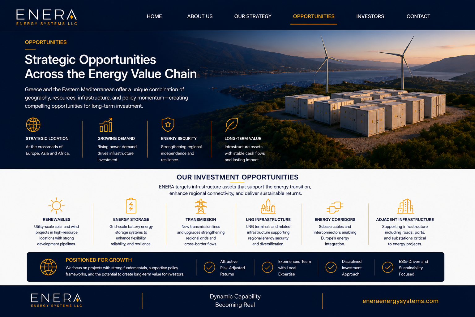 Strategic Opportunities Across the Energy Value Chain — ENERA Energy Systems LLC