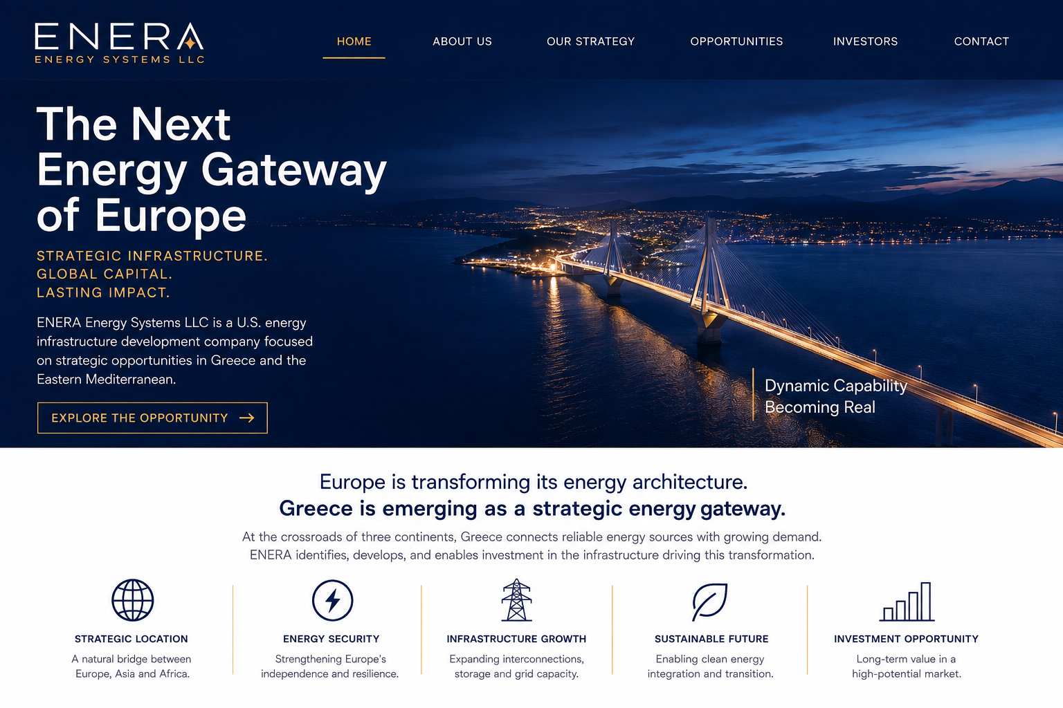 The Next Energy Gateway of Europe — ENERA Energy Systems LLC