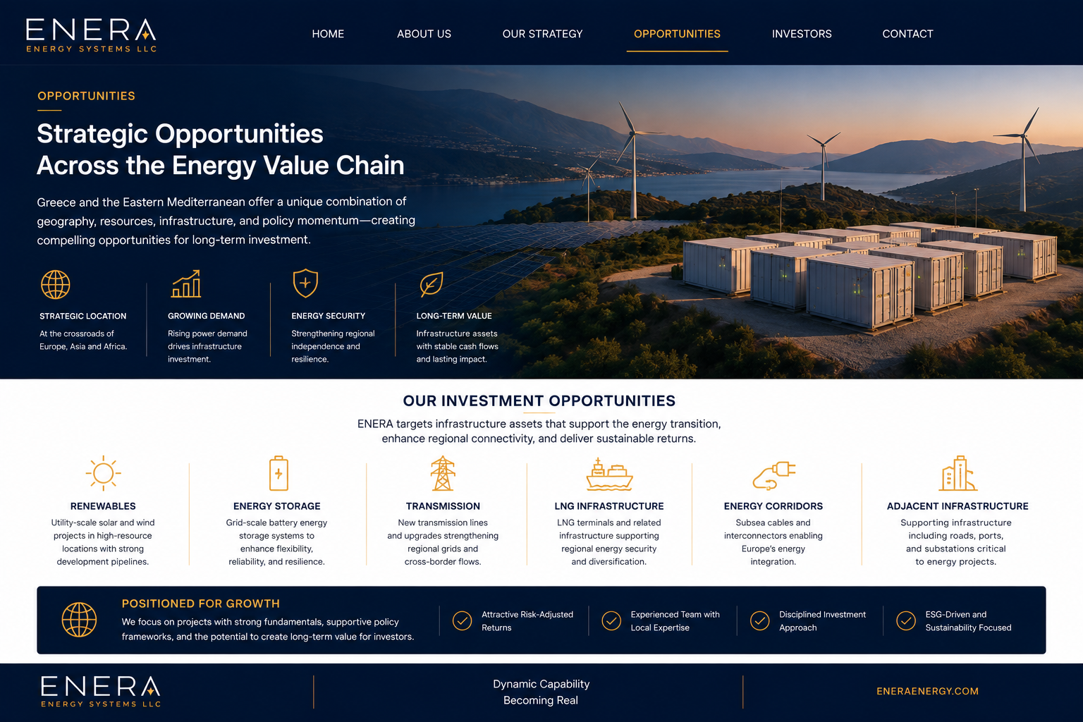 Strategic Opportunities Across the Energy Value Chain — ENERA Energy Systems LLC